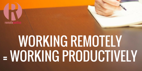 Working Remotely = Working Productively